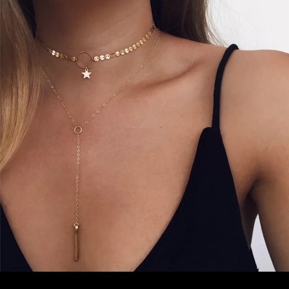 Gold Choker Necklace - Picture 1 of 2